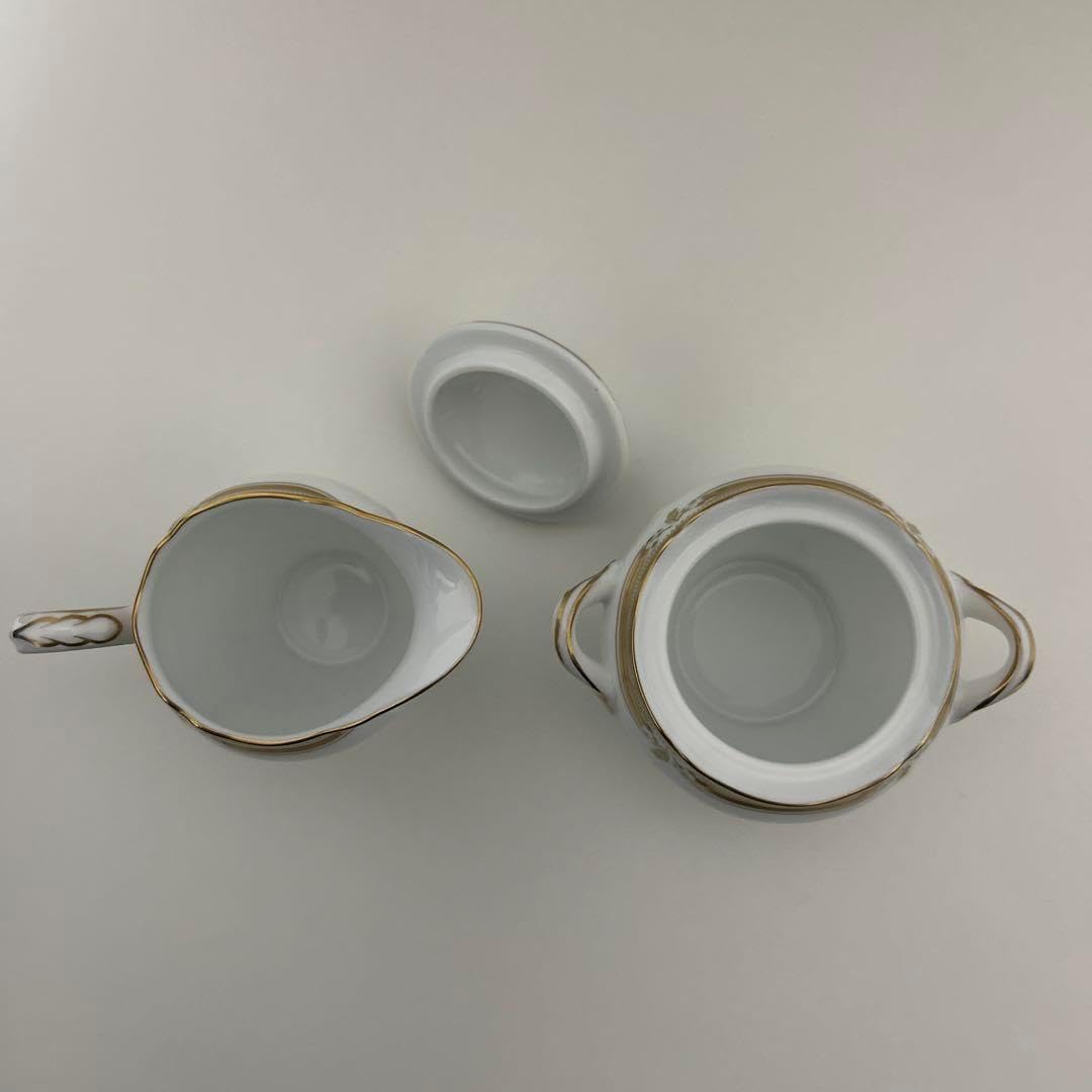 ノリタケ　ガラコンテッサ　ポット　クリーマー　シュガーポット ノリ夕ケ コンテッサ シュガーポット・クリーマー Noritake ノリ夕ケ